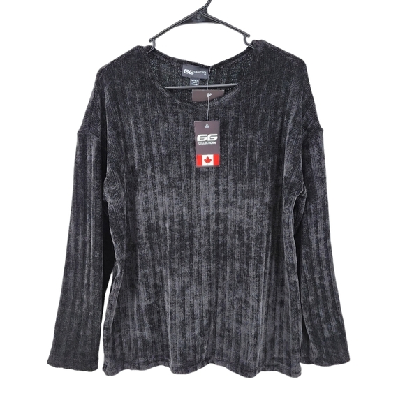 GG Collection Women's Ribbed Crewneck Pullover Sweater - S - Picture 1 of 6